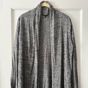 Express charcoal gray lightweight cardigan size medium